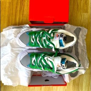 Sacai x Nike Blazer Low ‘Classic Green” worn once, like new